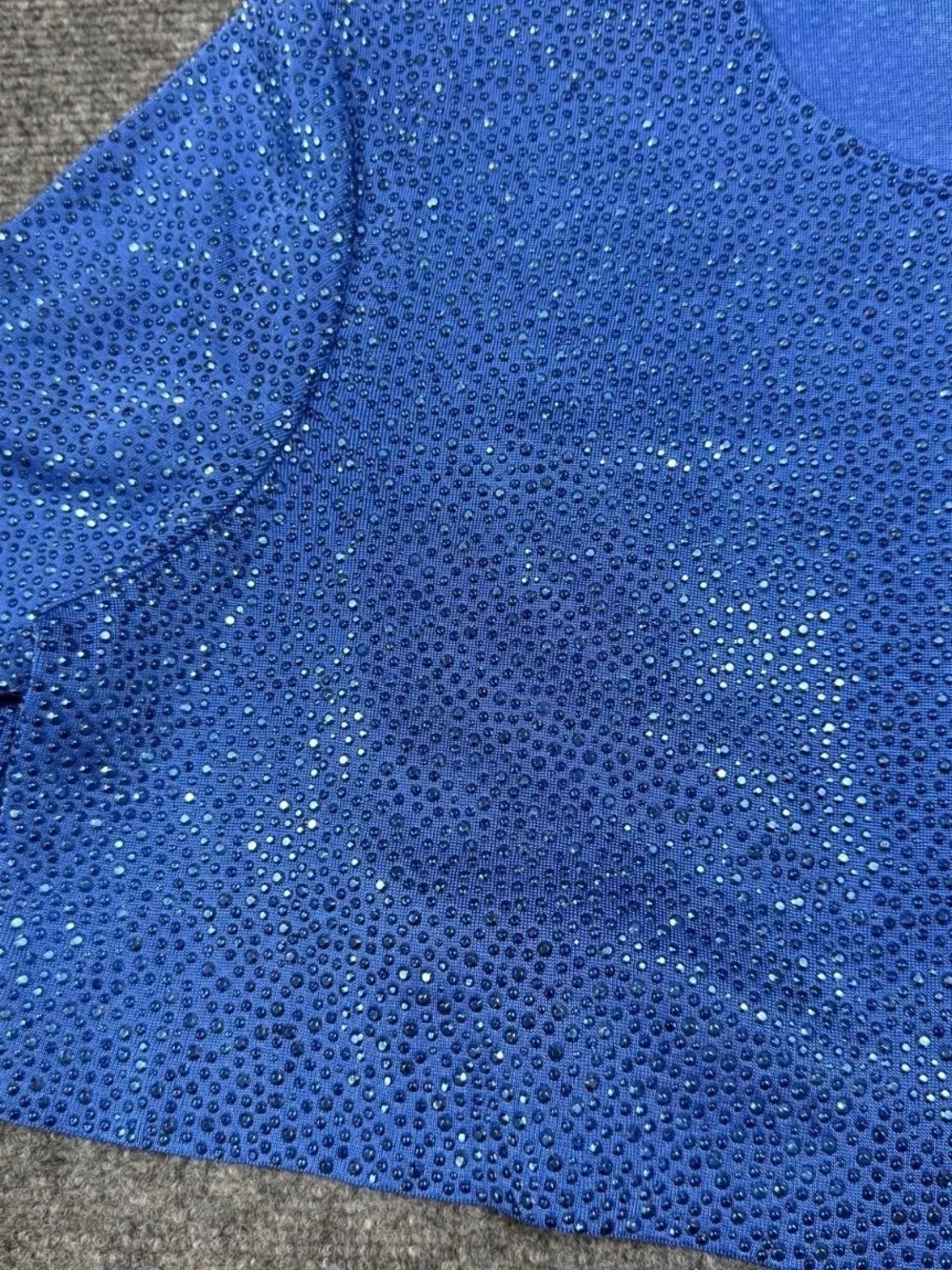 St. John Blue  knit crop jacket Size 14